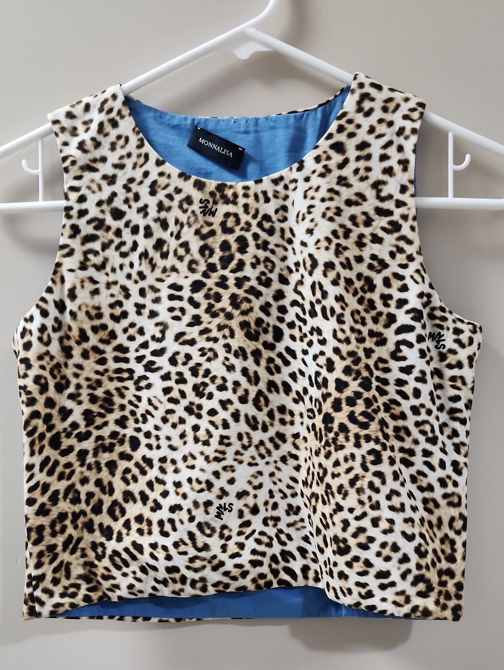 MonnaLisa Leopard Print Sleeveless Tank Top